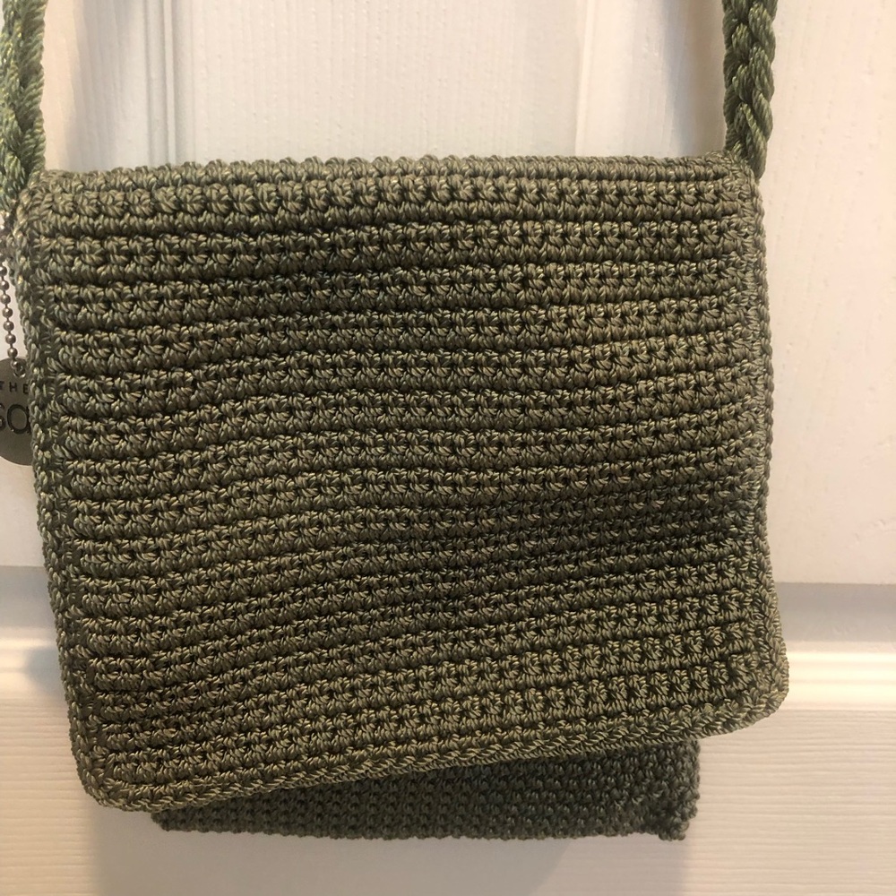 The Sak olive green crochet crossbody bag - Picture 2 of 11